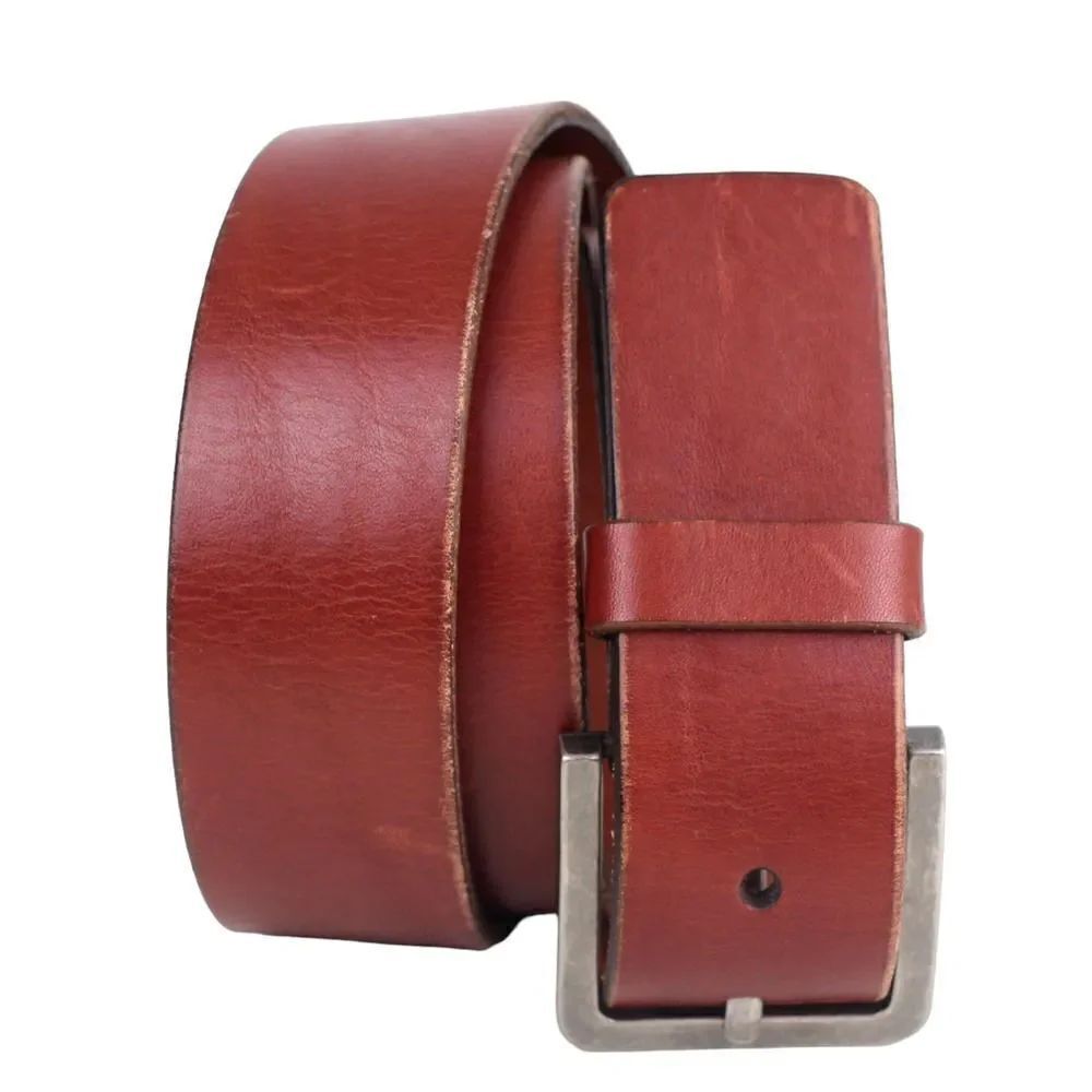 Penguin BROWN GENUINE LEATHER 1 1/2"Wd CASUAL DRESS MEN'S BELT Sz 38/95 (A11